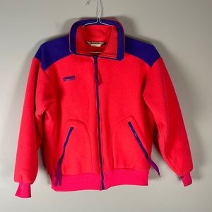 Vintage Columbia Ladies Medium Fleece Coat